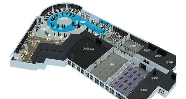 1500平方健身房配置方案-广西bsports(中国)体育健身器材有限公司官网